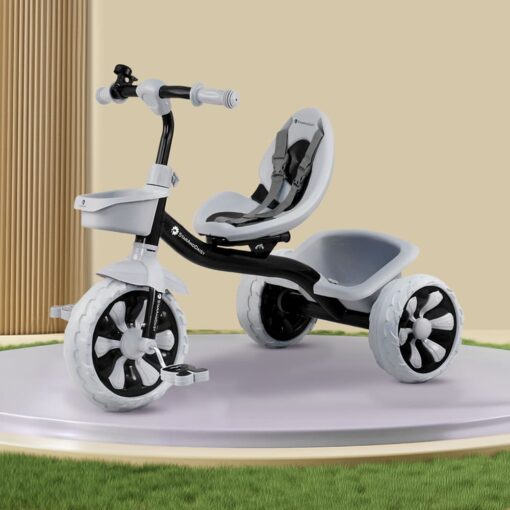 StarAndDaisy Tricycle for Kids with Dual Storage Basket and Seat Belt for Kids Boys and Girls aged 2 to 5 Years - White