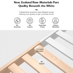 New Zealand raw material pure quality baby wooden cot