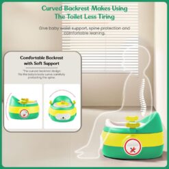 covered backrest 3-in-1 potty seat