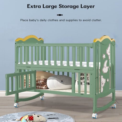 extra large storage baby bed