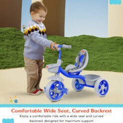 kids tricycle with back rest seat