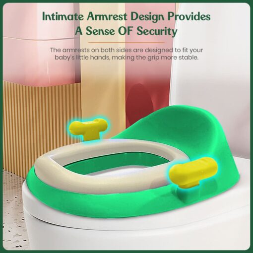 potty training seat armrest design