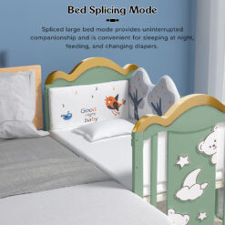 splicing mode baby wooden cot bed