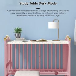 study table desk mode baby wooden cot crib