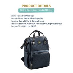 Specification of Diaper Backpack