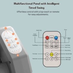 Baby Cradle Crib with Remote Control