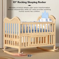 baby wooden cot bed