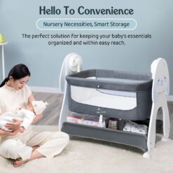 Electric Baby Cradle with Smart Storage