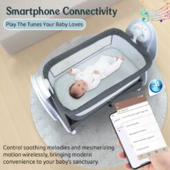 Automatic Baby Crib Cradle with Smartphone Connectivity