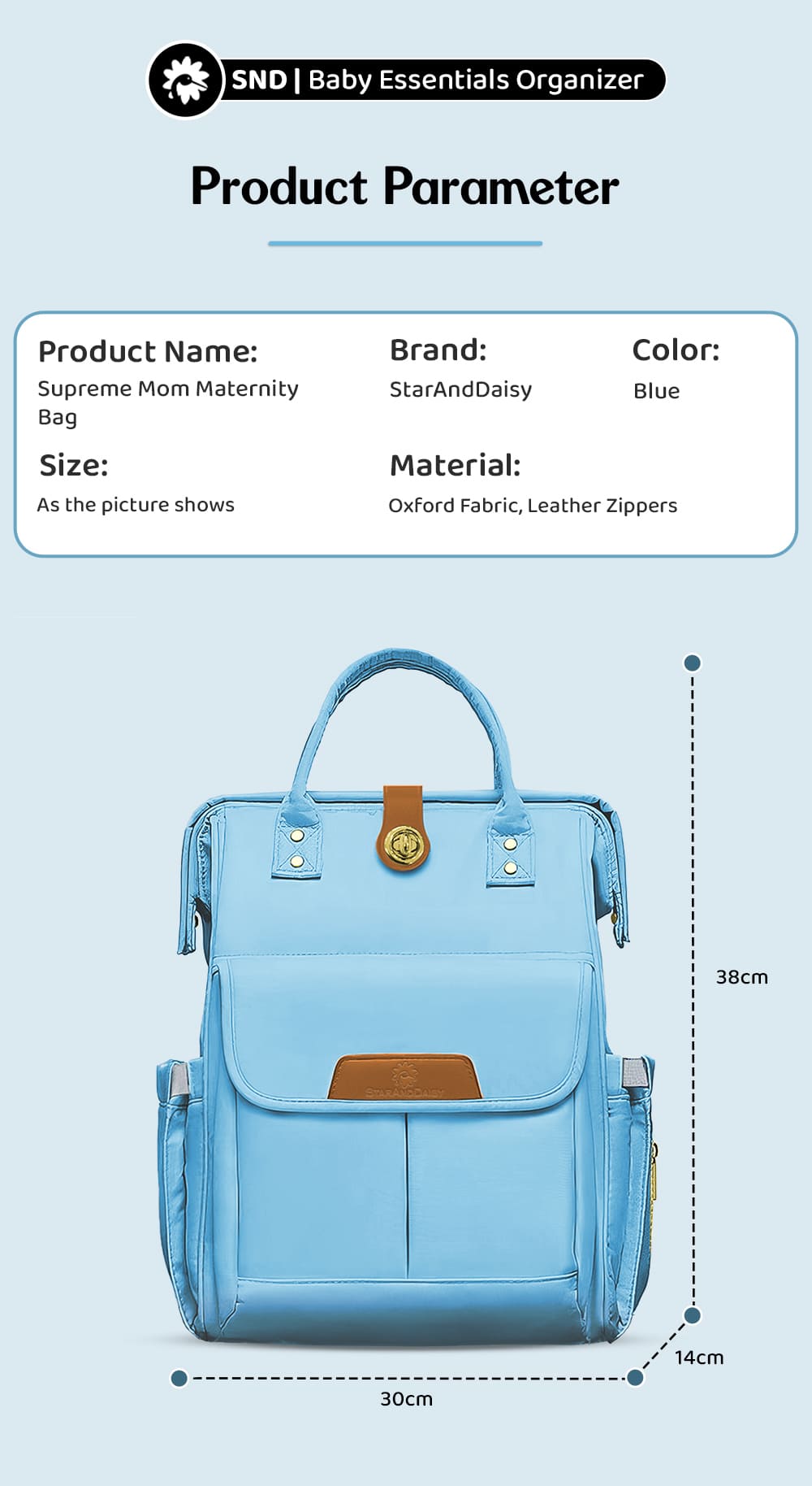 Specification of Maternity Bag