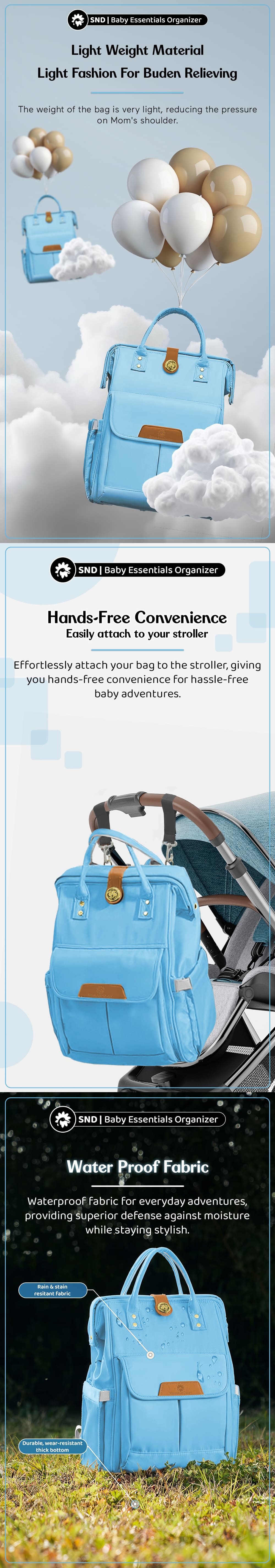 Baby Diaper Bag for Mothers Travle