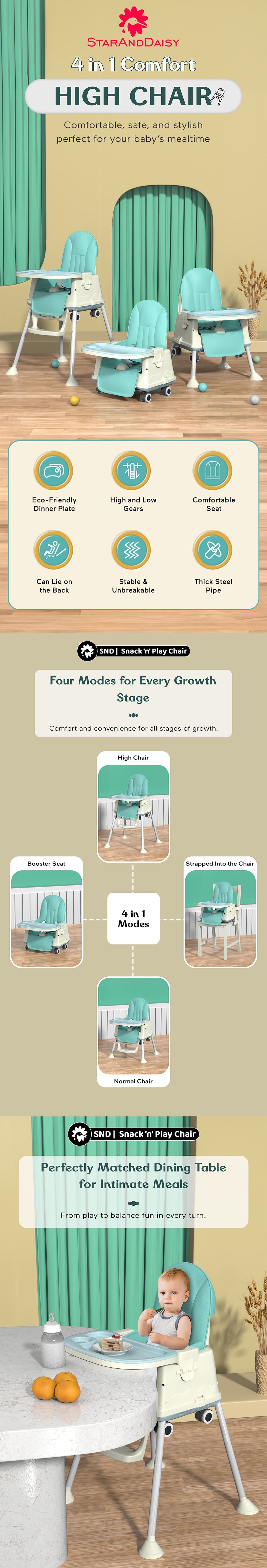 4_in-1 Baby High Chair