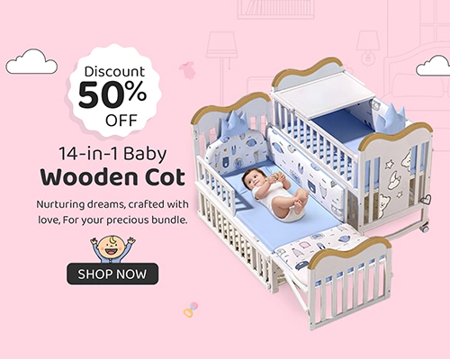 14-in-1 Baby Cot Bed Crib