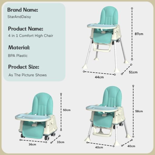 Specification of baby high chair