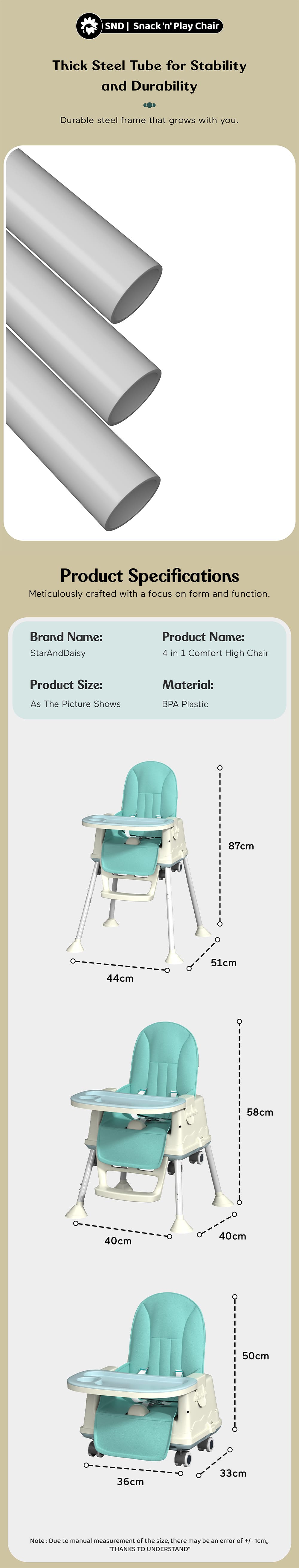 Specification of Baby High Chair