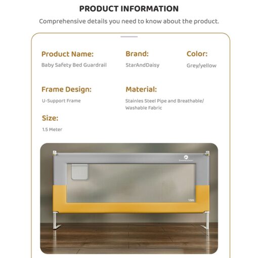 Specification of Bed Guardrails for Kids