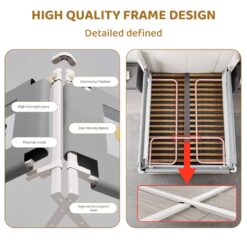 Baby Bed Guardrail with Height Adjustable