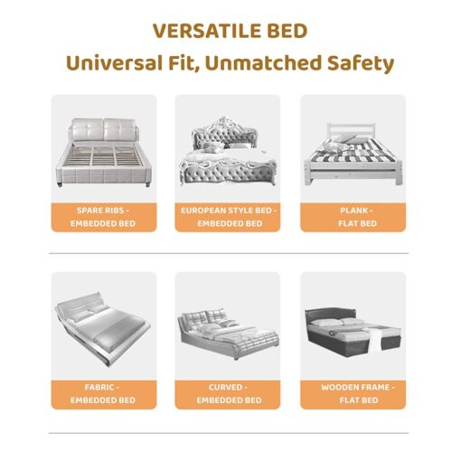 Universal fit Bed Guardrails for baby