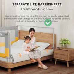 Bed Guardrails for Baby with Seamless Design