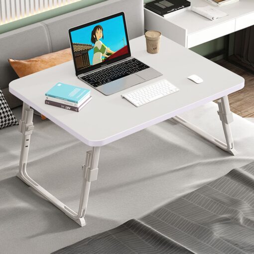 StarAndDaisy Multipurpose Laptop Table, Foldable Bed Table with Height Adjustable - Grey