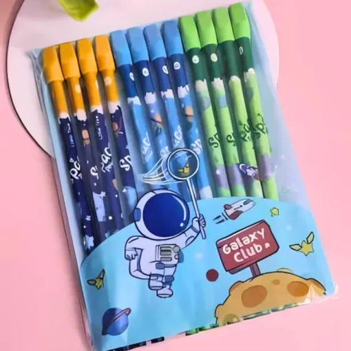 Bullet Rubber Pencil Set, Pencils with Erasers, Fun Eraser Pencils, Kids Pencils-Assorted Colour