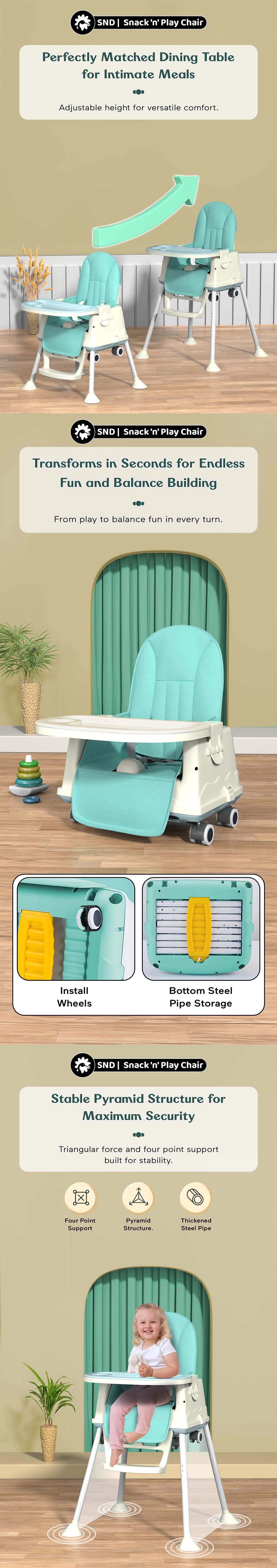 Convertable Baby High Chair