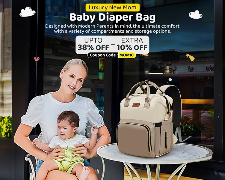 Luxury New Mom Baby Diaper Bag