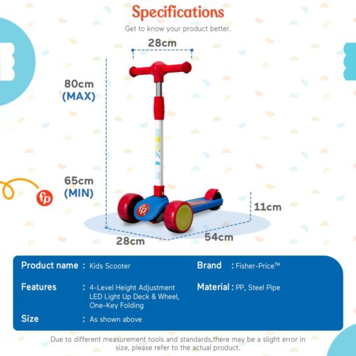 Specification of Kids Scooter