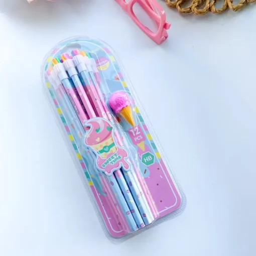 Ice-cream Pencil Eraser Set