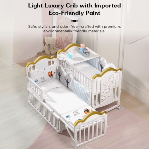 Convertible Baby Wooden Cot Bed