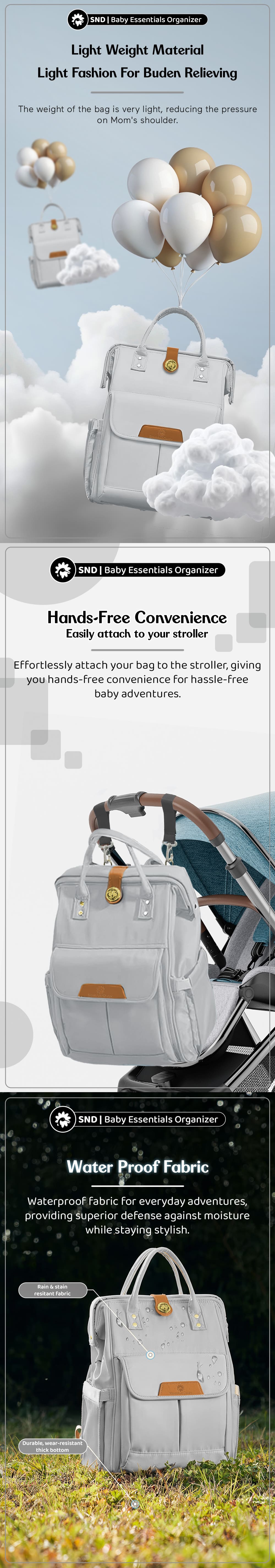 Baby Diaper Bag for Mothers Travle