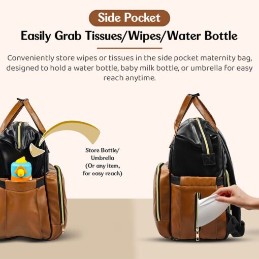 Diaper Backpack with Insulated Pocket