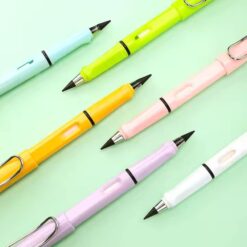 Nib Pencil Set with Eraser, Reusable Writing pencil with Extra Nib - Assorted Print