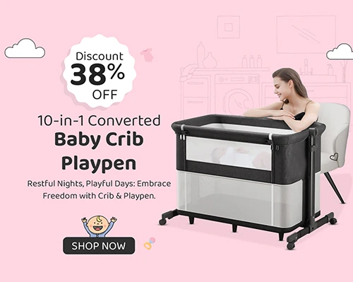 10-in-1 Converted Baby Crib Playpen