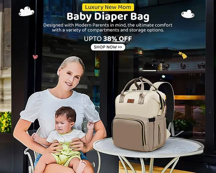 Luxury New Mom Baby Diaper Bag