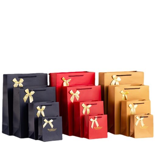 stylish paper with elegant gift bags