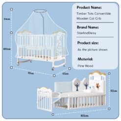 Specification of Baby Wooden Cot