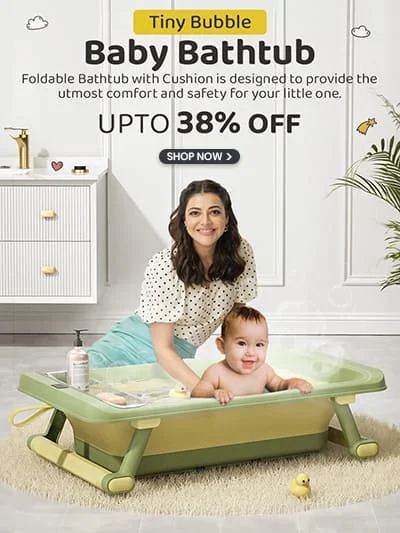 Foldable Baby Bath Tub with Cushion