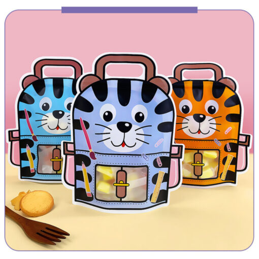 Tiger Zipper Pouch For Children, Toys and Stationery, Pen Pencil Case For Girls And Boys-Assorted Colour