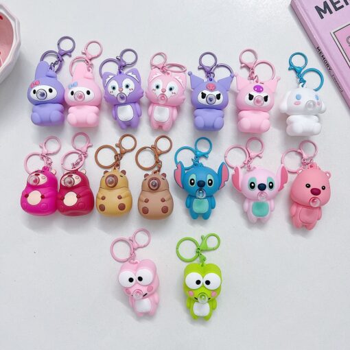 Cute Expandable Cartoon Keychain