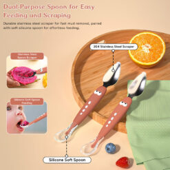 Dual-purpose feeding spoon