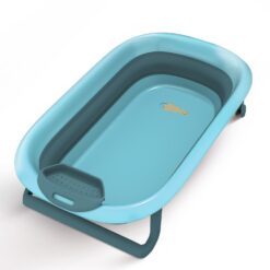 StarAndDaisy Foldable Bath Tub for Baby, Compact and Foldable Baby Bath Tub for Babies - BT Basic Blue & Dark Green