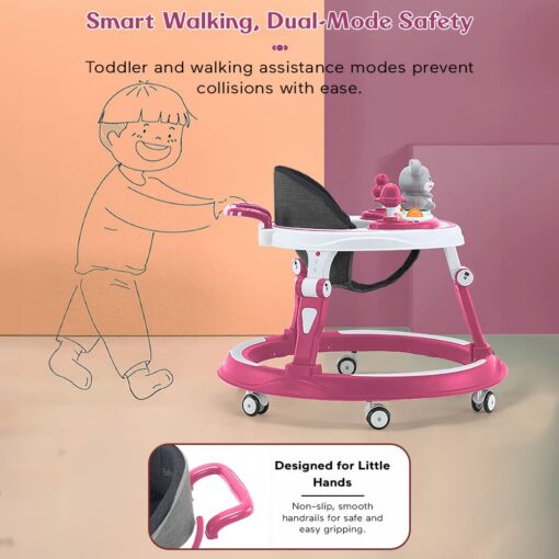 Baby Push Walker with Adjustable Heights