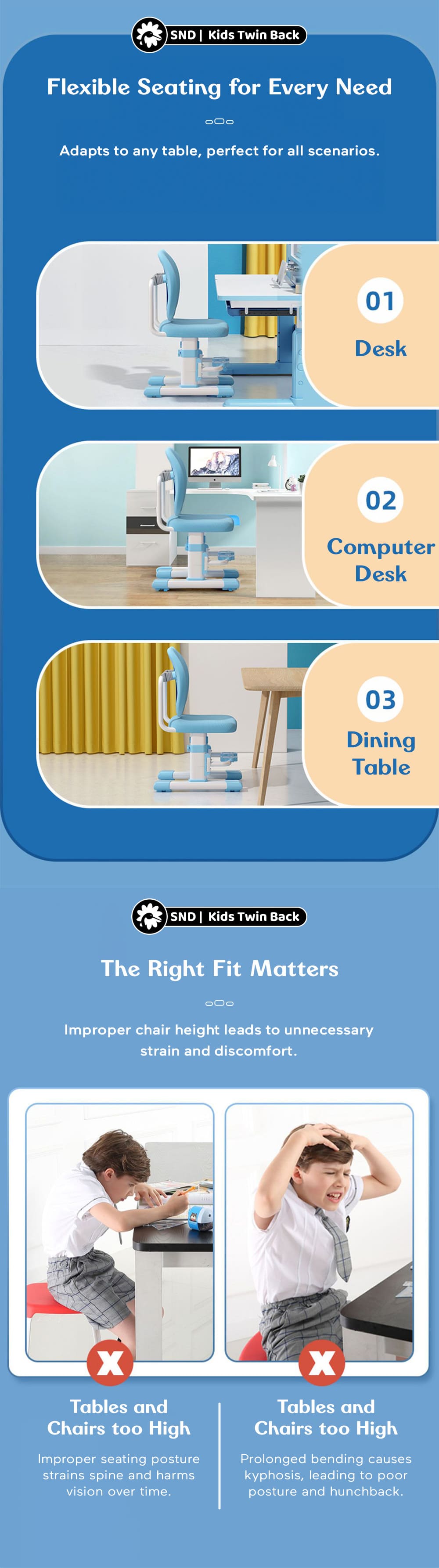 Study Desk Chair for Children