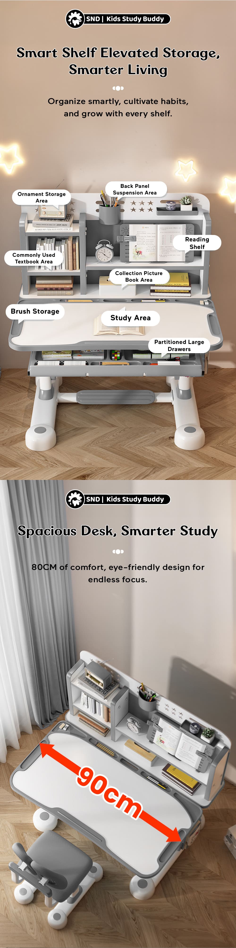 Study Table with large Storage Area