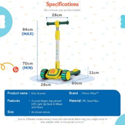 Specification of Kick scooters