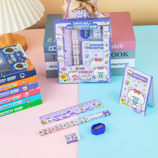 Little Reader Stationery Set, Complete Stationery Kit For Kids, Educational Gift Set For Kids, Stationery Gift For Children-Assorted Colour