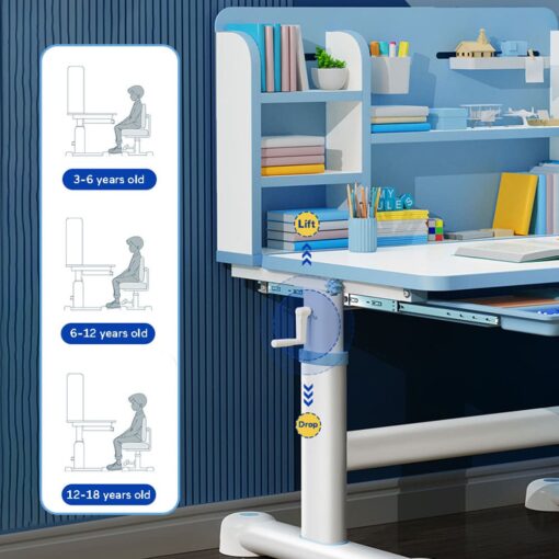 Study Table with Bookshelf