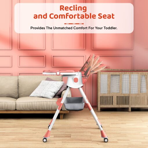 Baby Feeding High Chair with Reclining Seat