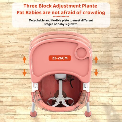 Baby High chair with 5 point Safety Belt